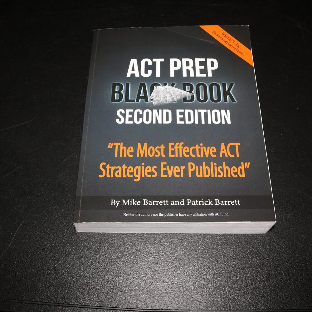 ACT Prep Black Book 2nd edition study guide 2020 math, science english